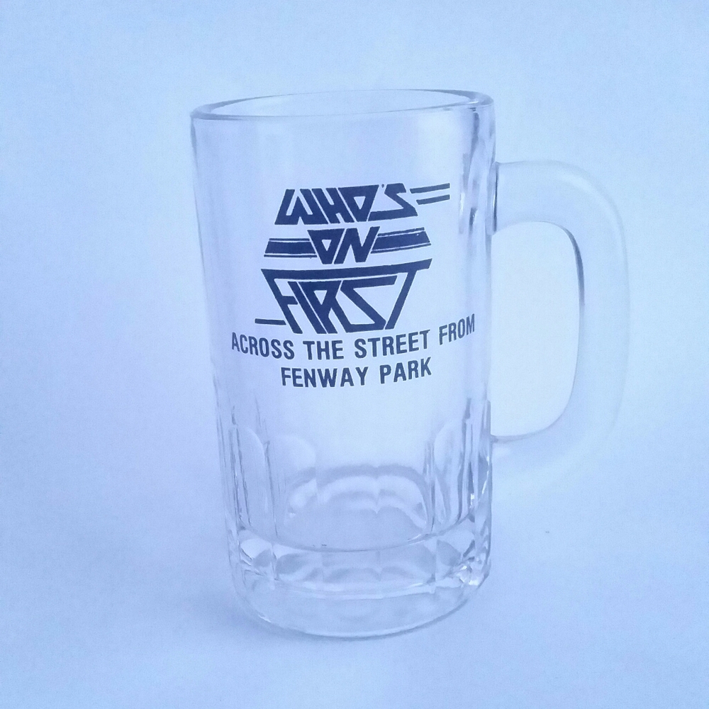Vintage Beer Mug Whos on First Fenway Park Boston